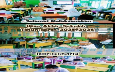 Kegiatan Ujian Asesmen MIN 2 Bone